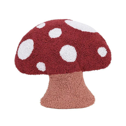 Tecknad kastkuddar med broderad bomullsdesign