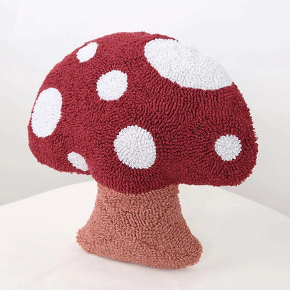 Tecknad kastkuddar med broderad bomullsdesign