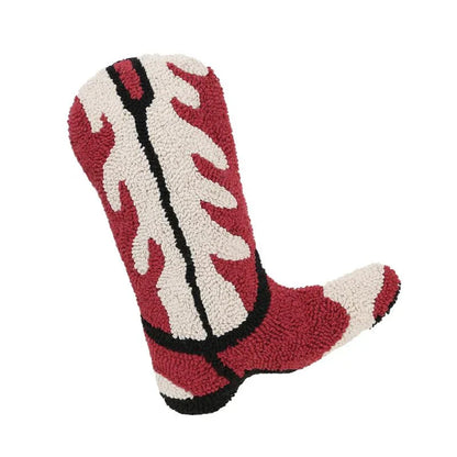 Tecknad kastkuddar med broderad bomullsdesign