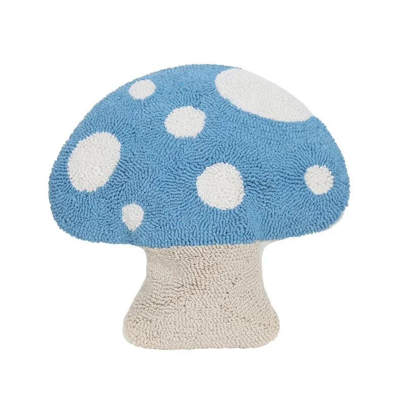 Tecknad kastkuddar med broderad bomullsdesign