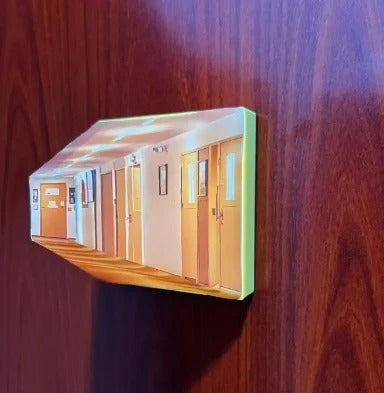 3D Konst Naken Öga Vision Nattlampa – Kreativ Trä Vägglampa för Vardagsrum &amp; Hem Dekor