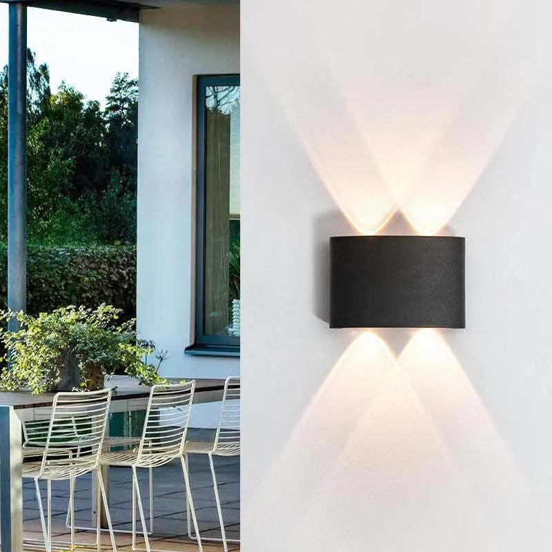 Vägglampa Modern Vit LED Vattentålig Lampa