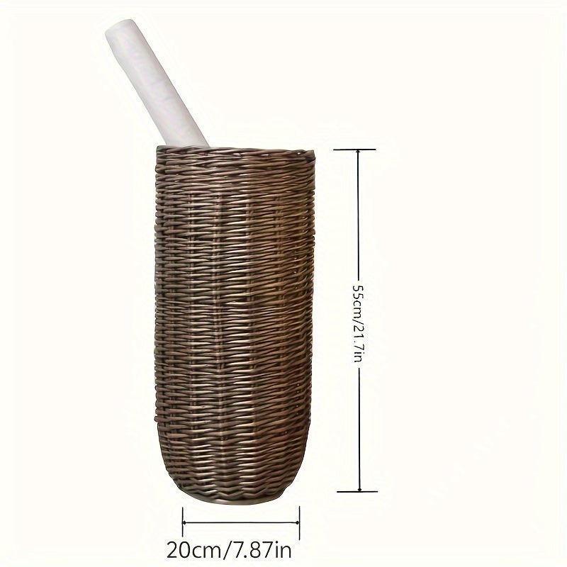 Vintage Handgjord Pilkorg - Stilig och Funktionell för Alla Hem