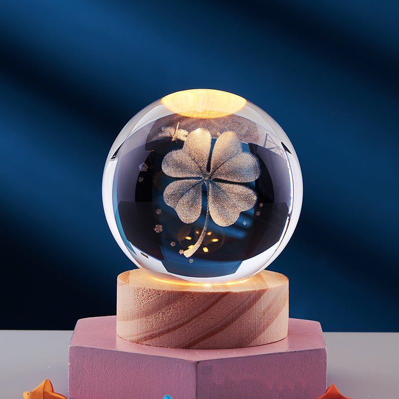 CrystalLight - 3D Kristall Nattlampa