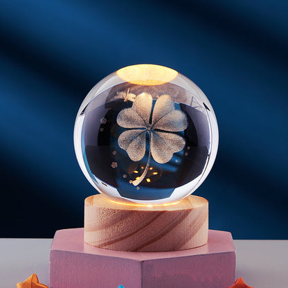 CrystalLight - 3D Kristall Nattlampa
