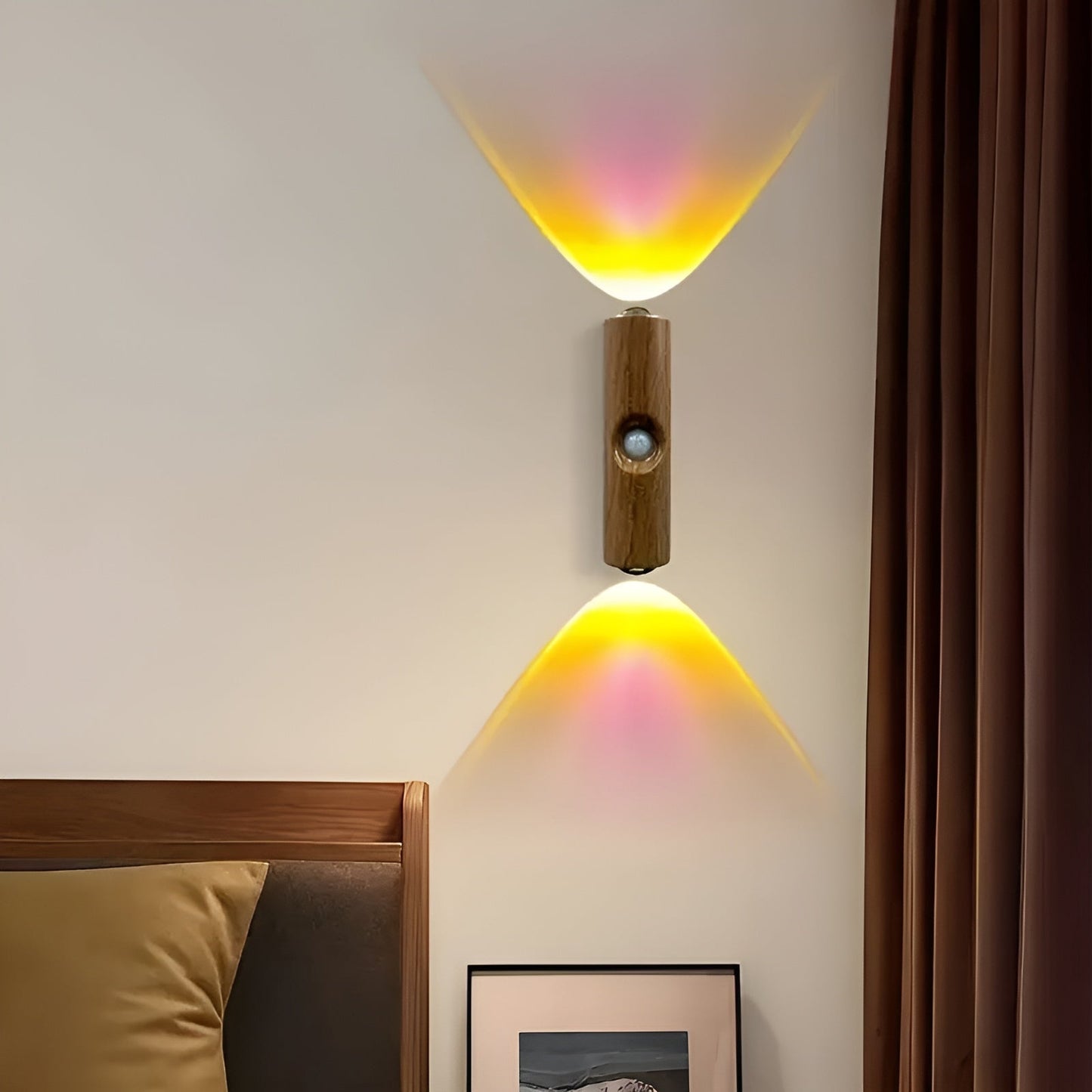 LED-nattljus med rörelsesensor (6-pack) - Dimmbar & RGB | USB-laddning, 3 ljusfärger, Perfekt för hall, trappa & vardagsrum