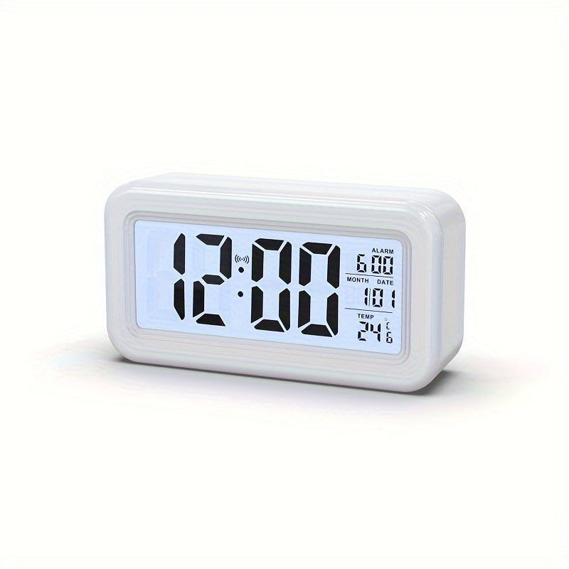 Digital väckarklocka med LCD-skärm - Datum- och temperaturvisning