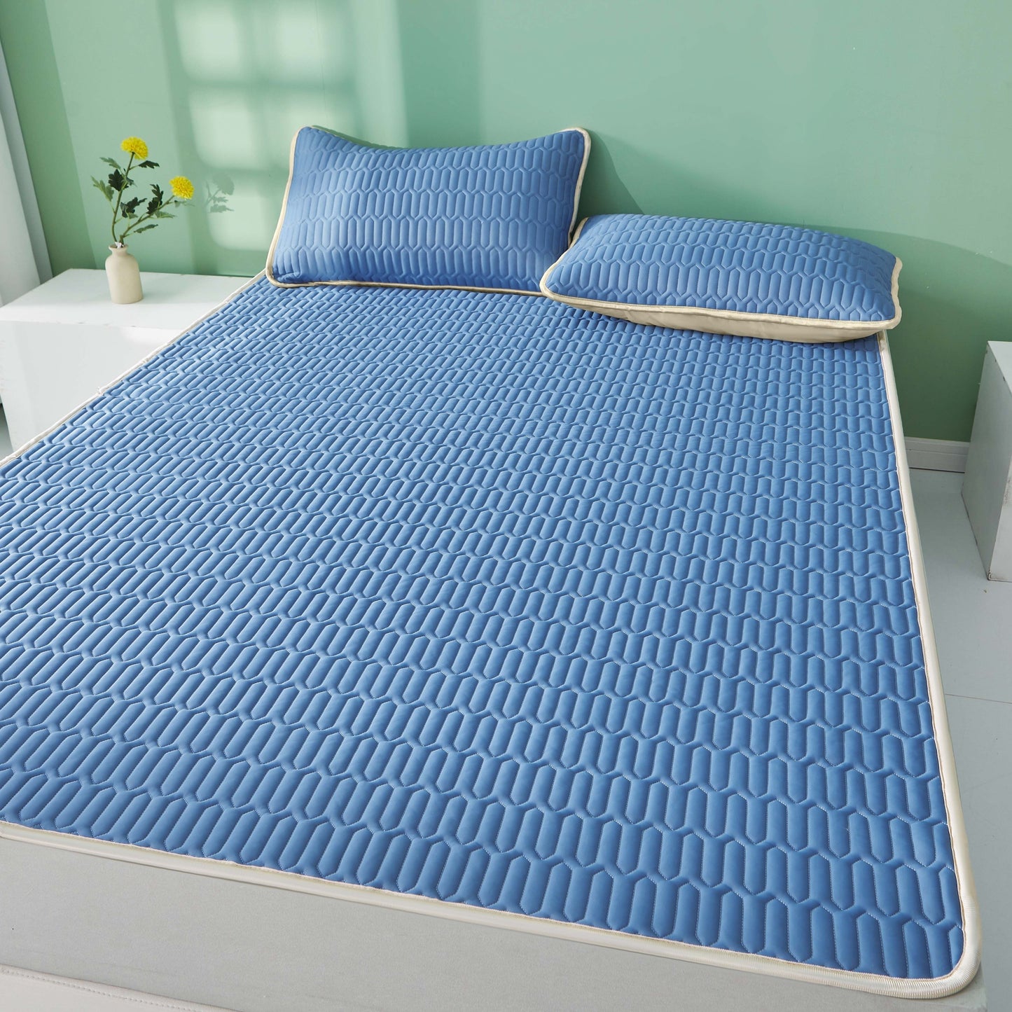 Cool Latexmatta - 2/3 stycken sommarkylmattsats för sovrum eller studentrum, Andas och Fällbar