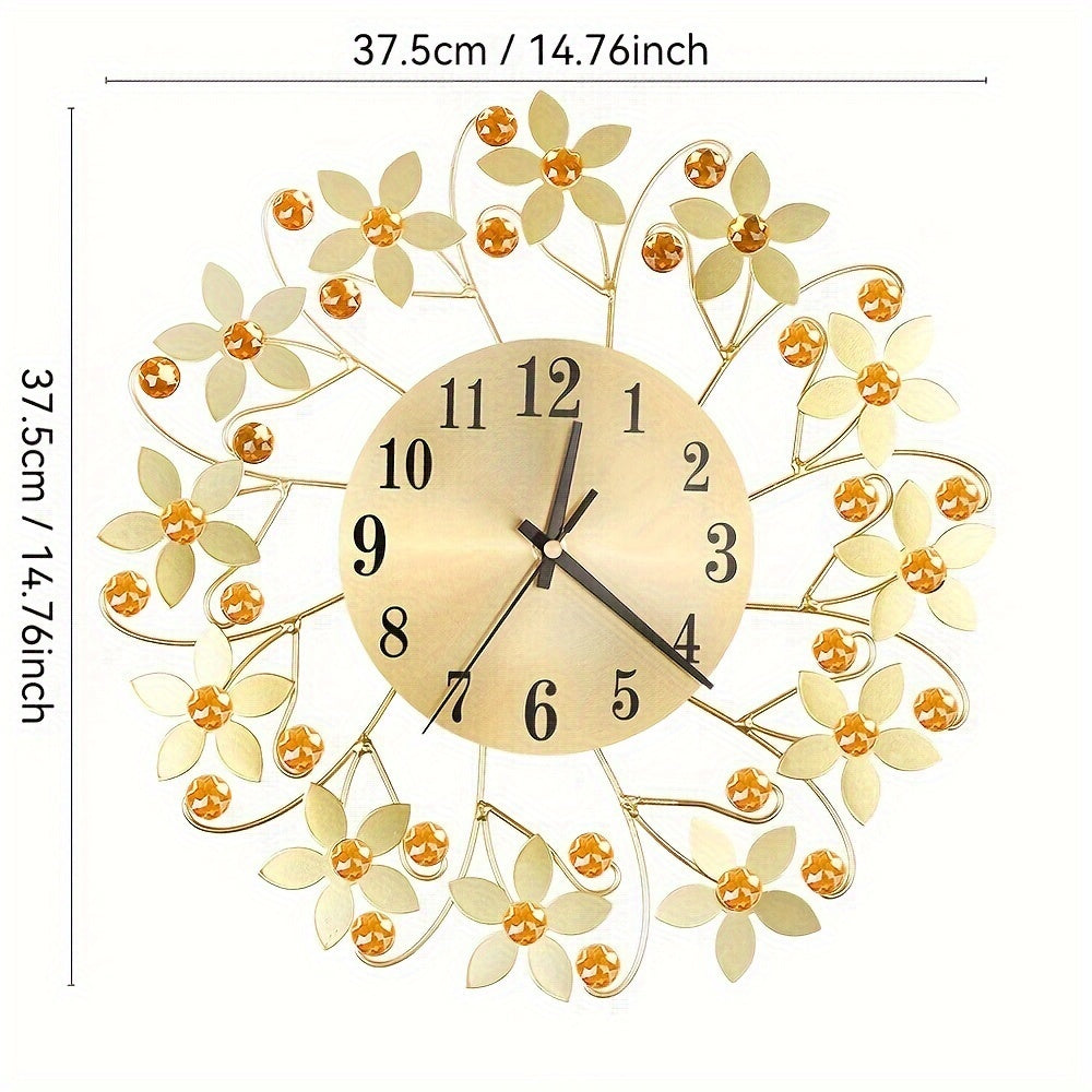 EleganceClock - Stille Dekorativ Väggklocka 14 Tum