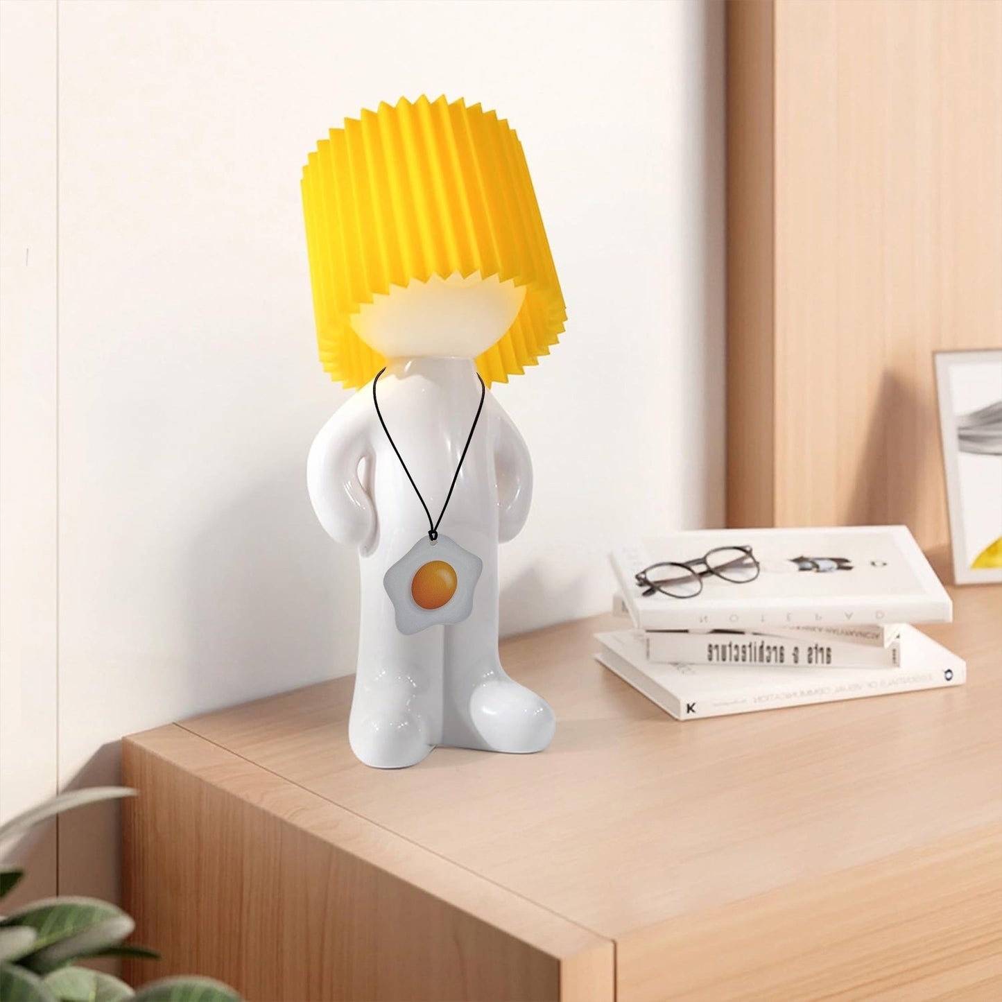 GlowCraft - Dimbar Akryl Bordslampa med LED-belysning och Tryckknappskontroll