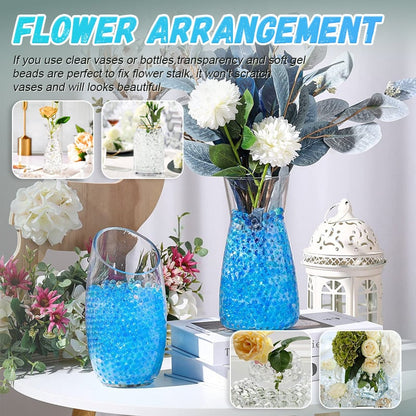 Carvallo - 2250 stycken 17-20mm kristall-botten-vatten-perlor-gel