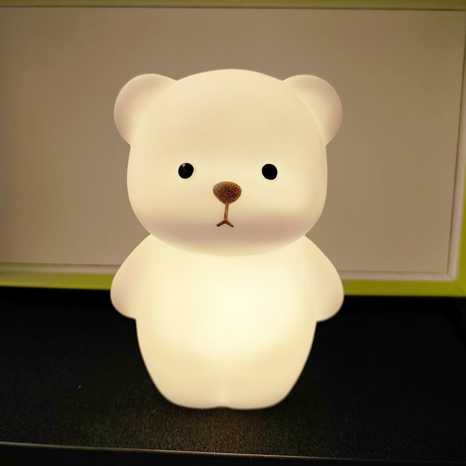 RusticBear - Fristående Bären Nattlampa med LED Spotlampa