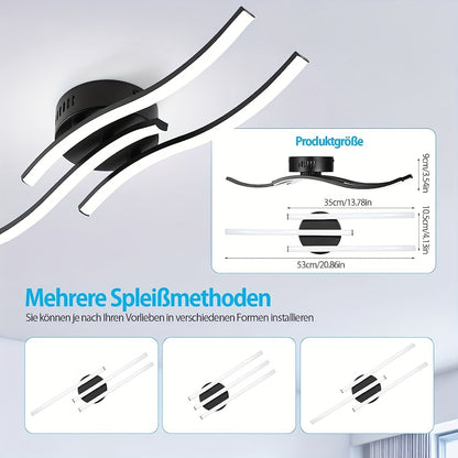 LumaCurve - Dimbar LED Plafondlampa med Elegant Kurvdesign