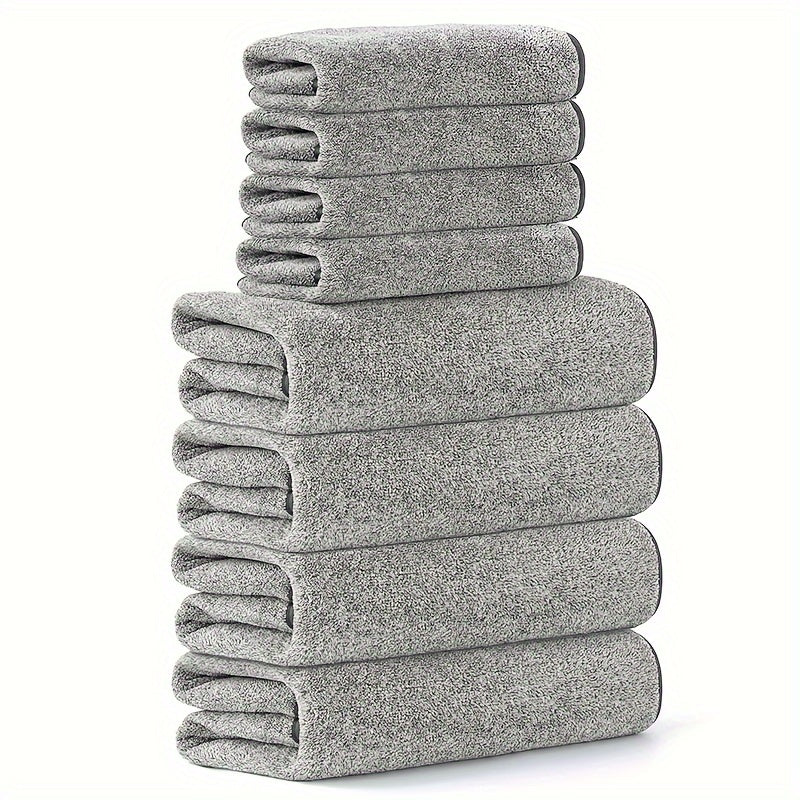 Mjuka korallfärgade frottéhandukar – Absorberande och snabbtorkande