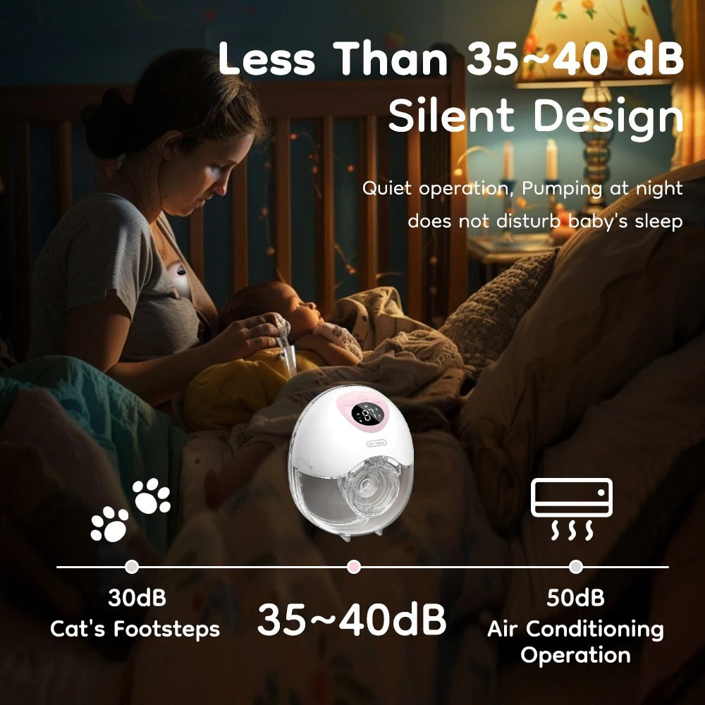 Bärbar elektrisk bröstpump med 4 lägen