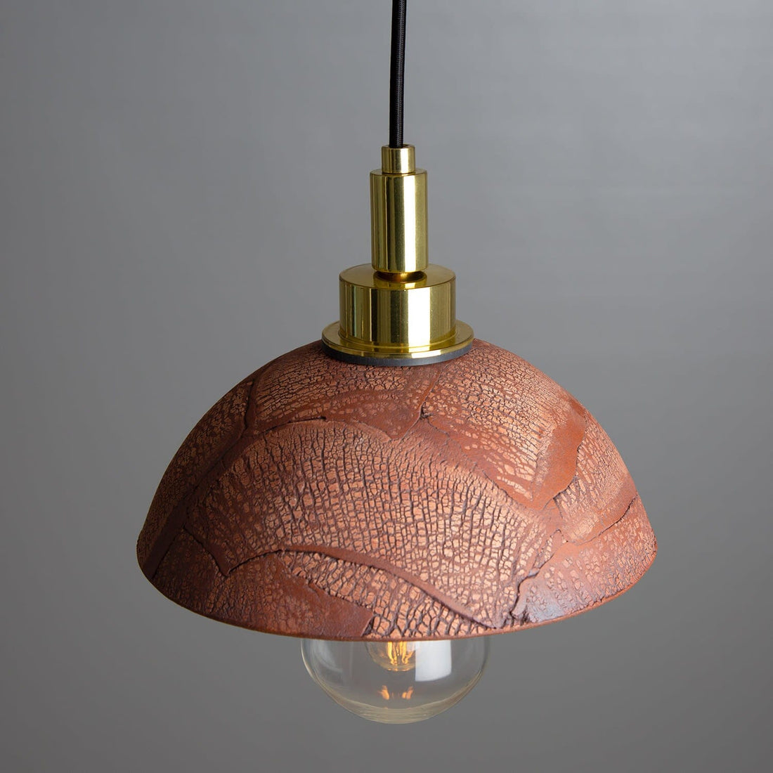 Keramisk Fiorani Casa | Badrumspendellampa 20 cm, Röd Järn IP44