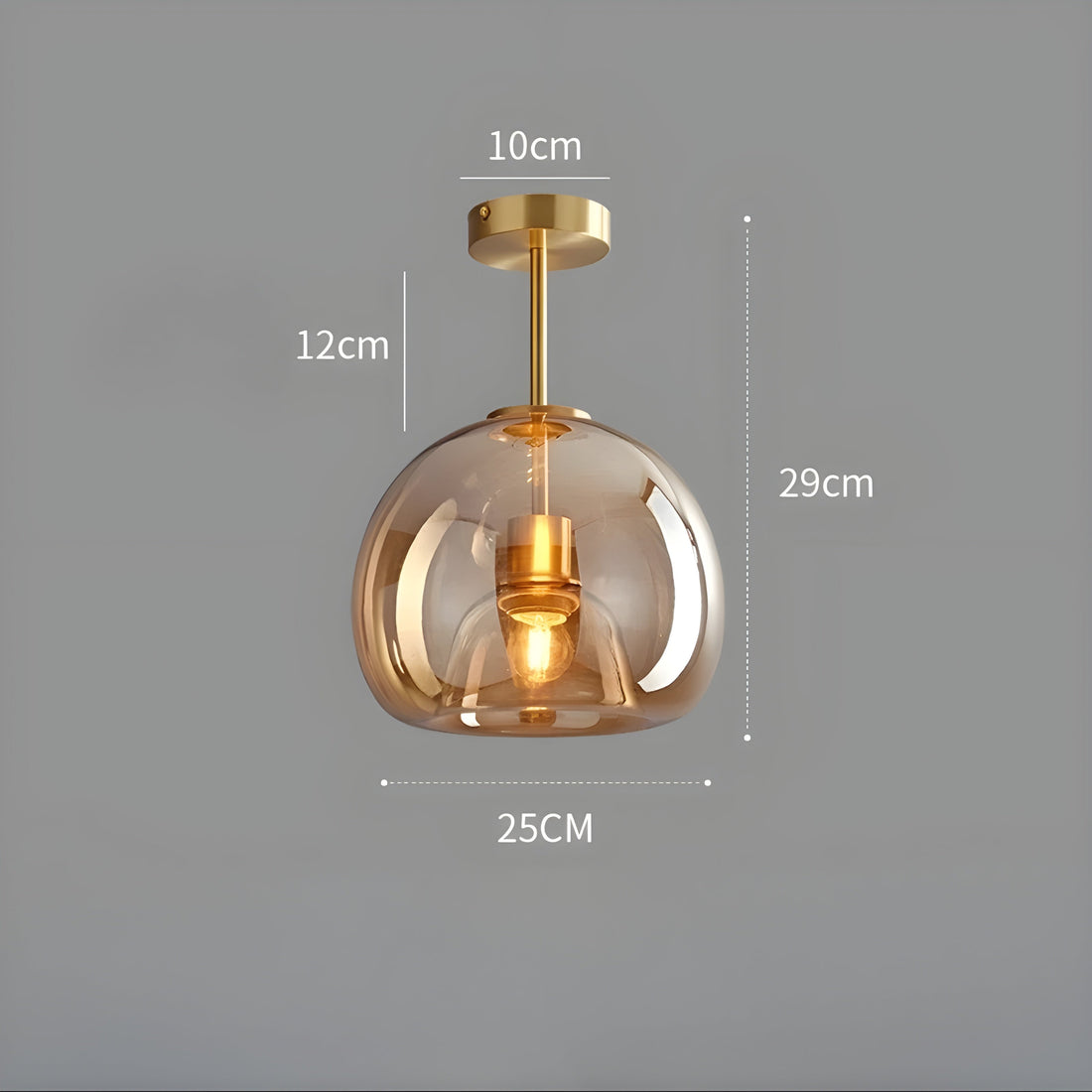 LustroCeil Light - Minimalistisk Glas-Taklampa