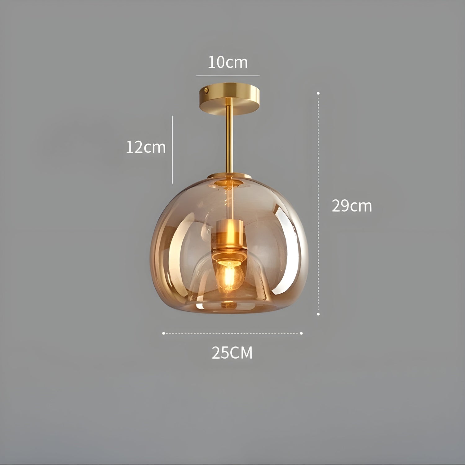 LustroCeil Light - Minimalistisk Glas-Taklampa