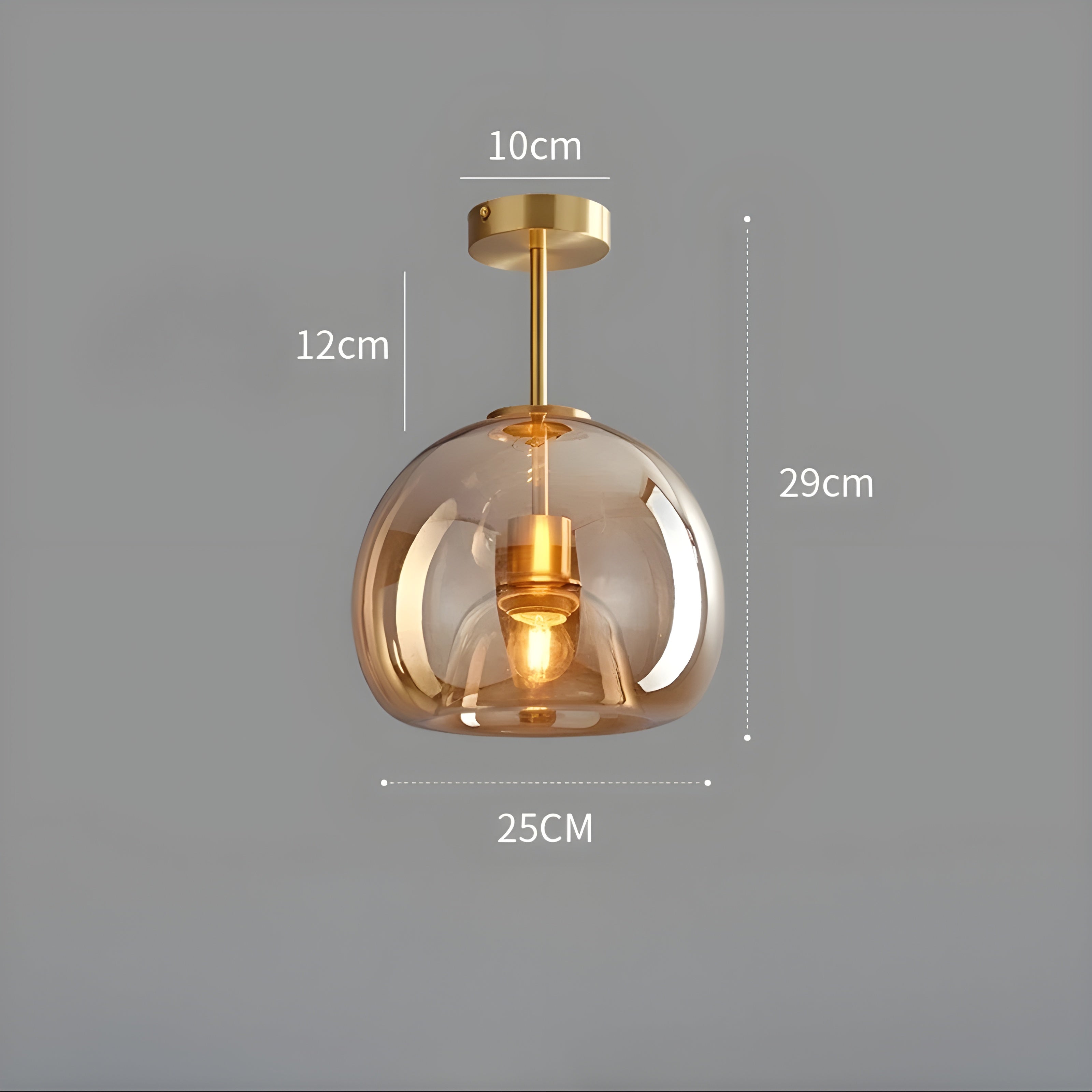 LustroCeil Light - Minimalistisk Glas-Taklampa