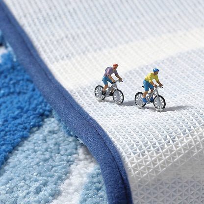 Geometrisk Badmatta – Absorberande och Mjuk med Icke-Halkande Baksida