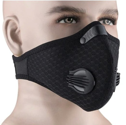 Ansiktsmask Ventilerad Neopren Anti Förorening