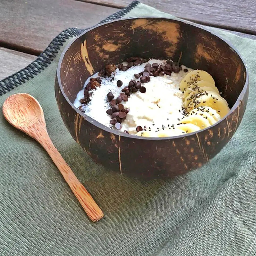 Kokosnötsskålar Set – Hållbara serveringsskålar