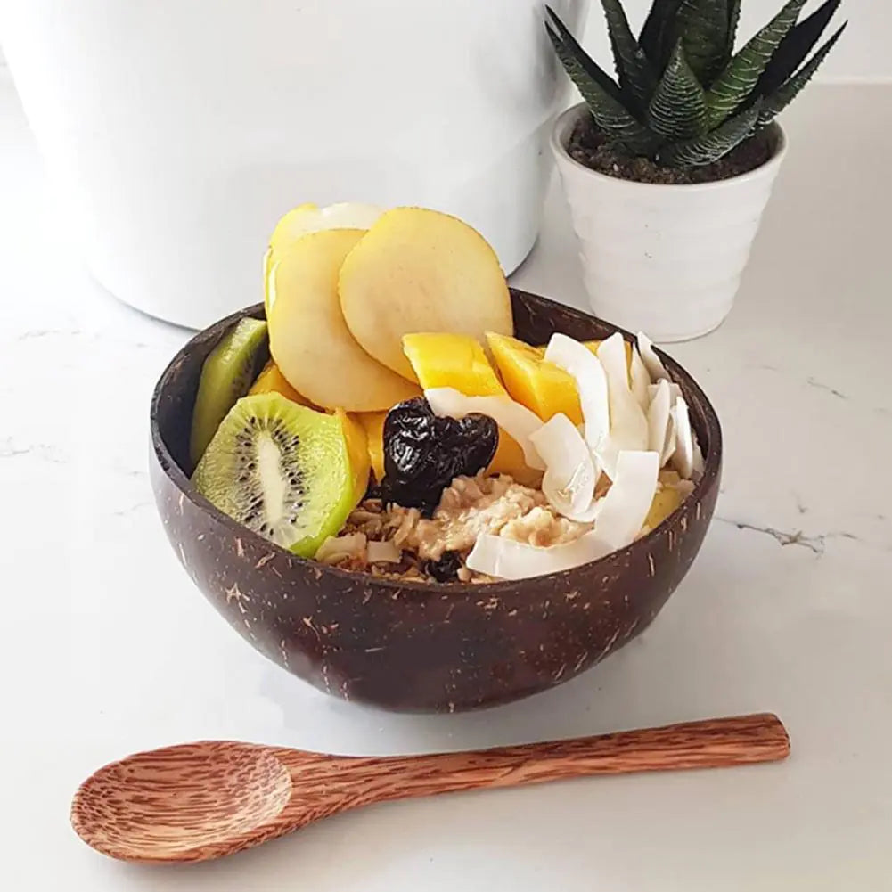 Kokosnötsskålar Set – Hållbara serveringsskålar