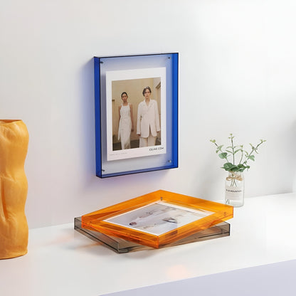 Luxora AcryGlow – Transparent foto ram med modern minimalistisk design