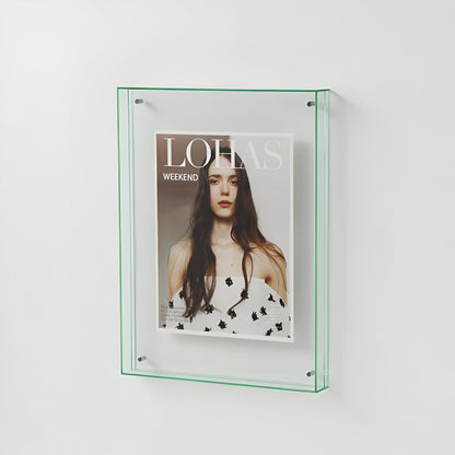 Luxora AcryGlow – Transparent foto ram med modern minimalistisk design