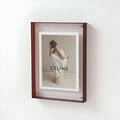 Luxora AcryGlow – Transparent foto ram med modern minimalistisk design