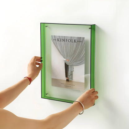 Luxora AcryGlow – Transparent foto ram med modern minimalistisk design