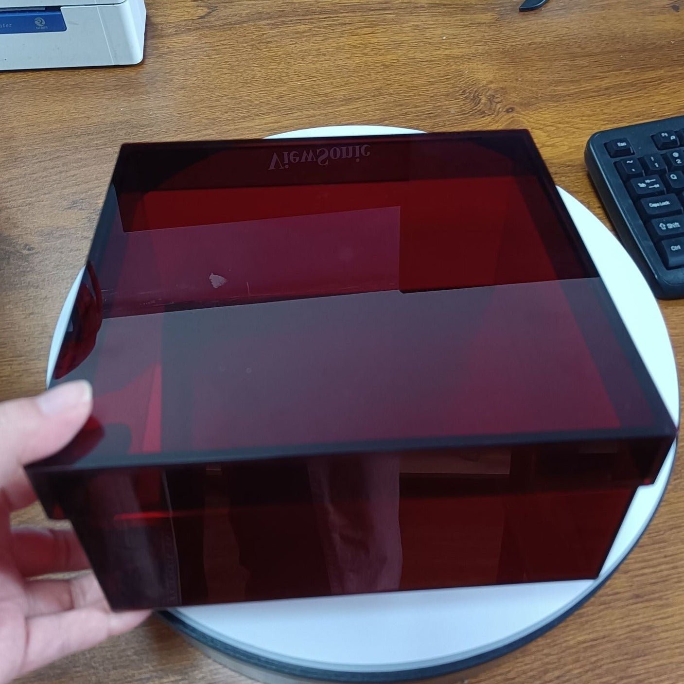 Carvallo – Stilren Akryl Förvaringslåda med Funktionellt Lock