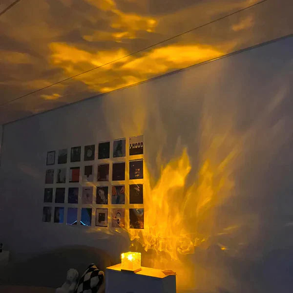 Bordslampa med färgförändrande kristallbas