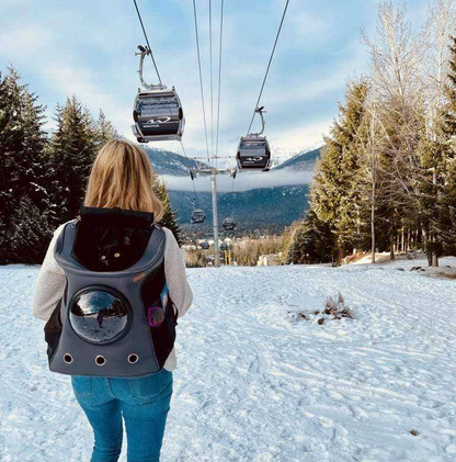 Djurbärare Ryggsäck med Bubbelfönsterdesign