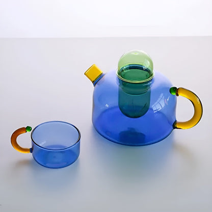 Transparent Kanna &amp; Koppar – Stiligt Set i Kontrastfärger