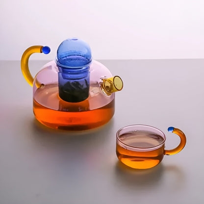 Transparent Kanna &amp; Koppar – Stiligt Set i Kontrastfärger