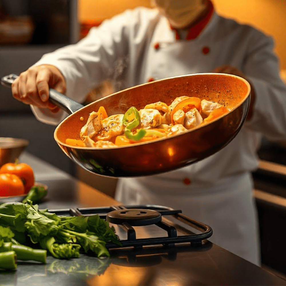 Kopparpanna - Professionell non-stick panna med snabb värmeutveckling