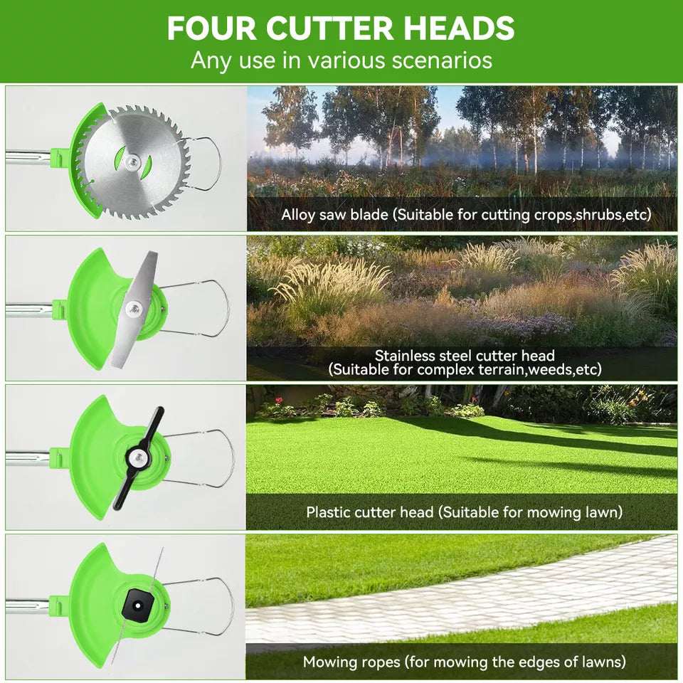 Grästrimmer Sladdlös Justerbar Trädgårdsverktyg Kit