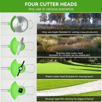 Grästrimmer Sladdlös Justerbar Trädgårdsverktyg Kit