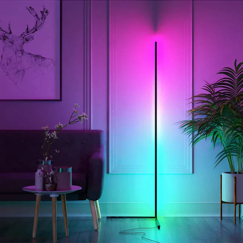 Carvallo – Futuristisk RGB LED Golvlampa med 16 Miljoner Färger, App och Fjärrkontroll