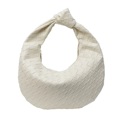 Handväska Vegansk Läder Vävda Axeltassen