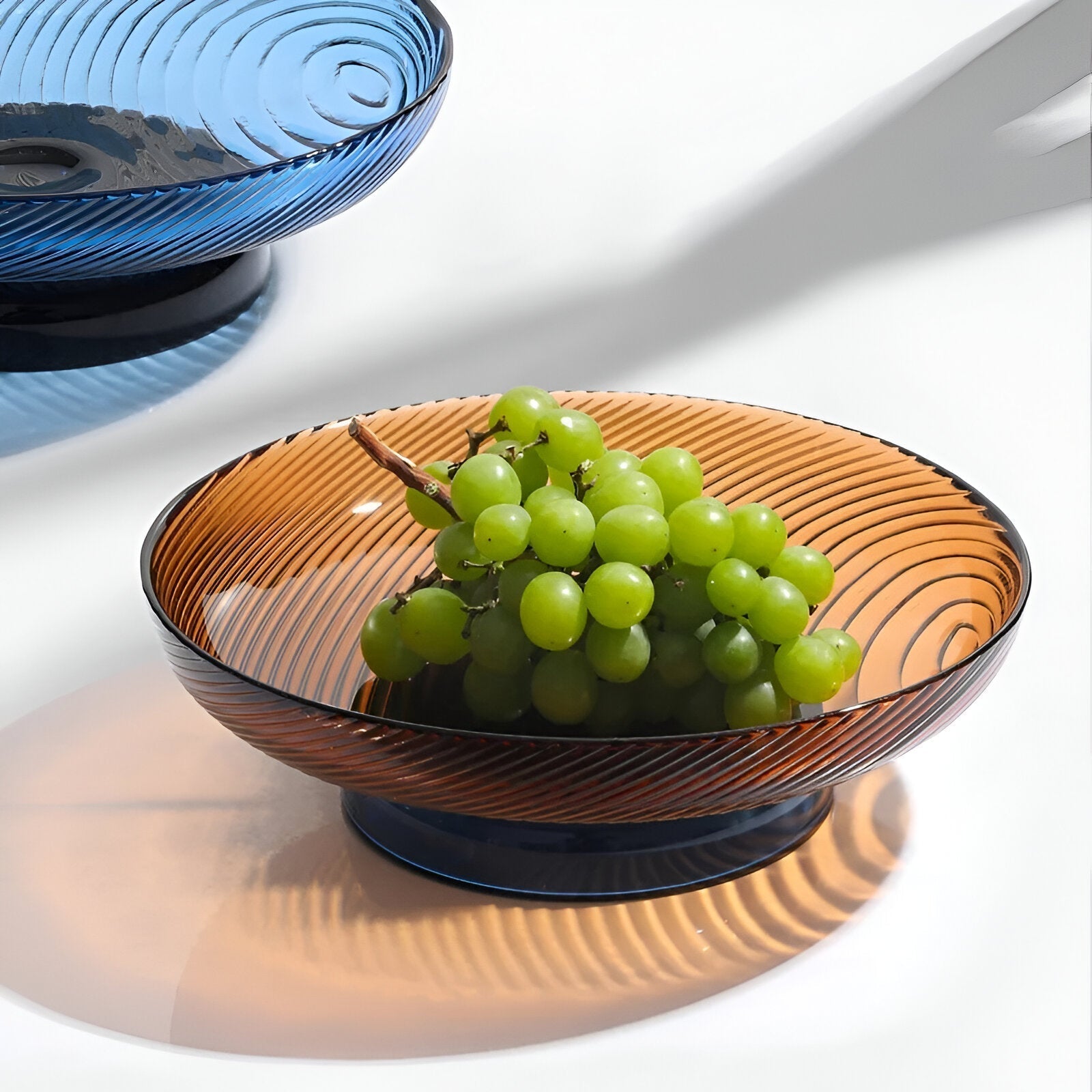 Elegant Kristallglas Fruktskål för Stilfull Heminredning