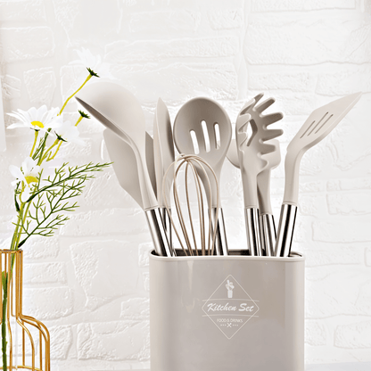 MEALMAKER SET – 12-delars silikon köksredskap-set för matlagning med non-stick beläggning