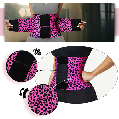 Midjetränare Svettbälte Kroppskontur Omslag
