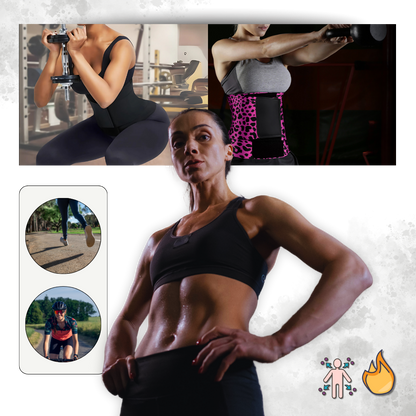 Midjetränare Svettbälte Kroppskontur Omslag