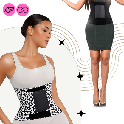 Midjetränare Svettbälte Kroppskontur Omslag