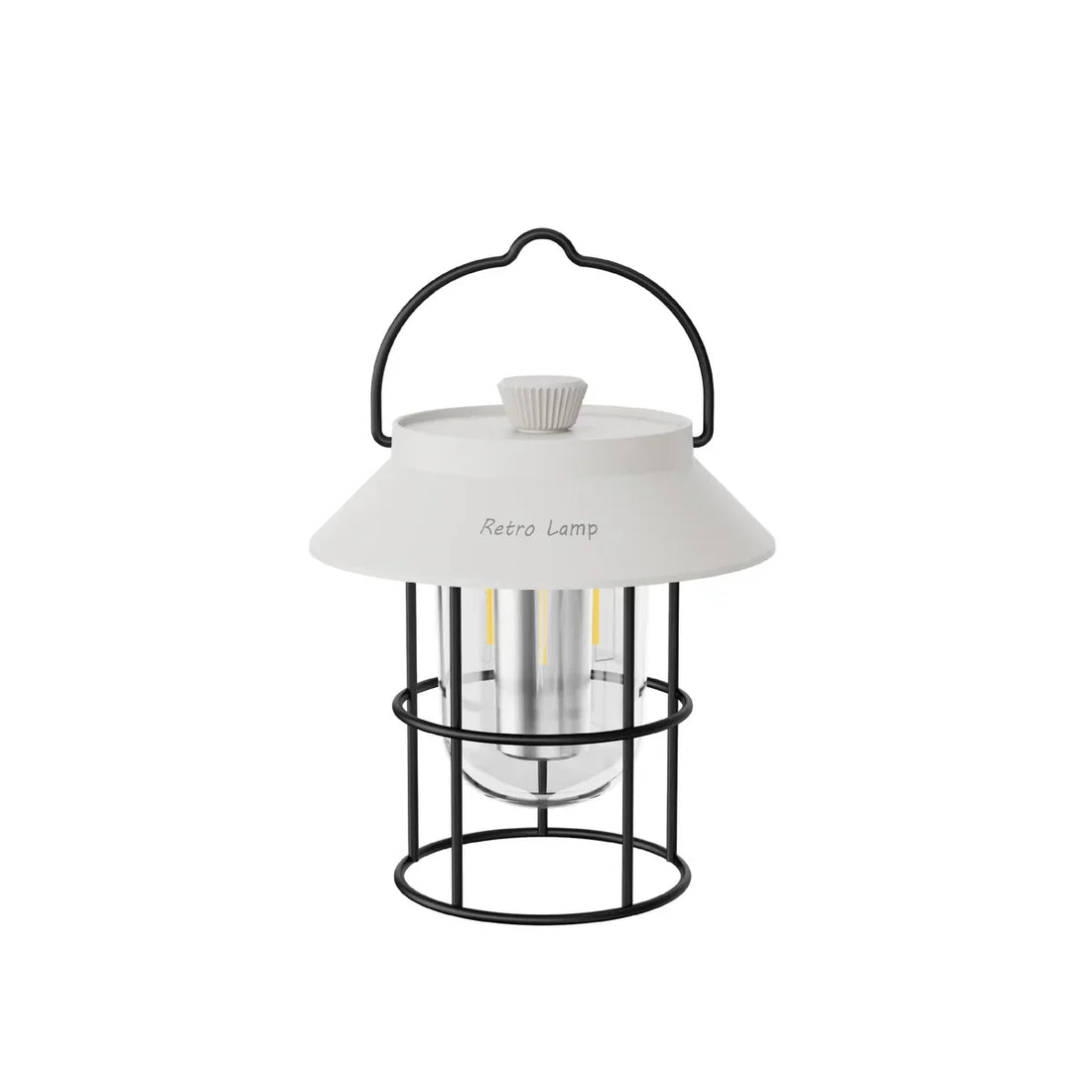 LED Campinglampa i retrodesign – Bärbar lampa för inomhus och utomhus