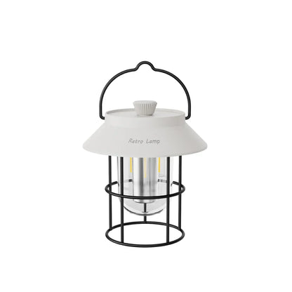 LED Campinglampa i retrodesign – Bärbar lampa för inomhus och utomhus