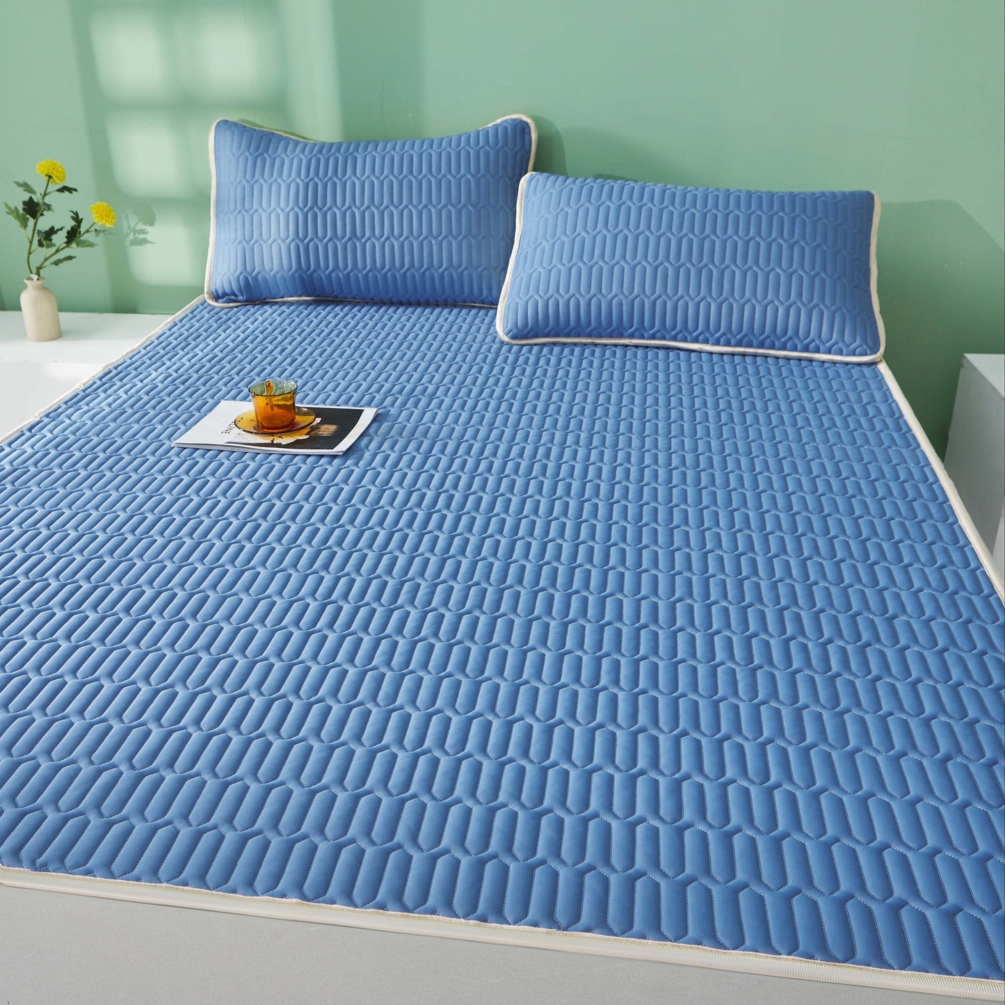Cool Latexmatta - 2/3 stycken sommarkylmattsats för sovrum eller studentrum, Andas och Fällbar