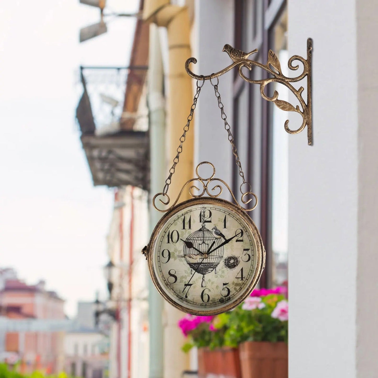 RetroCharm - Vintage tågstation väggur med tidlös attraktion